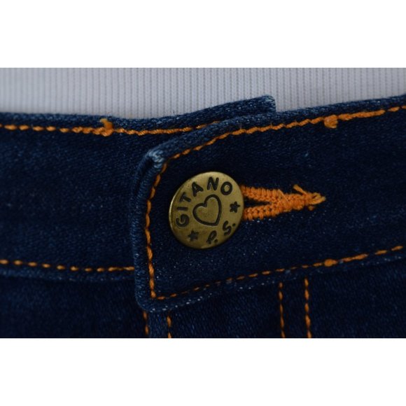 Vintage 90s Gitano Dark Wash stretch jeans size 12 regular | 28 waist - Picture 6 of 10